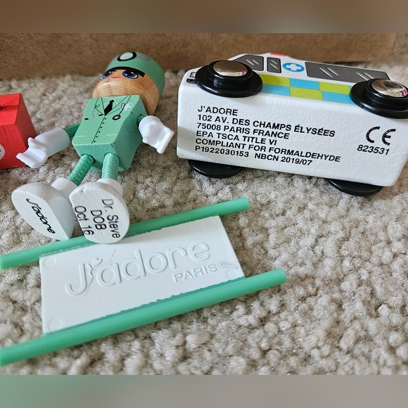 J'adore Wood Toy Playset | Dr. Steve | Ambulance | Tools | 5 Piece Set | Kids - Picture 2 of 4